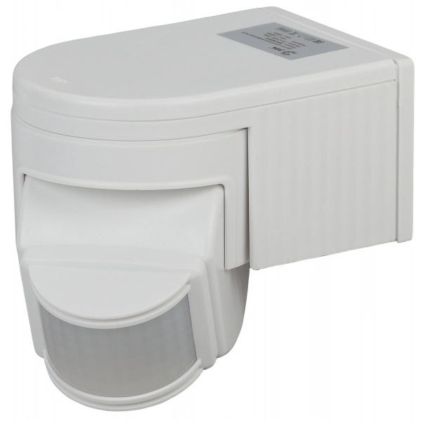 Датчик движения MD 012  ЭРА Датчик движения белый, макс. нагрузка 1100Вт, угол обзора 180град., даль