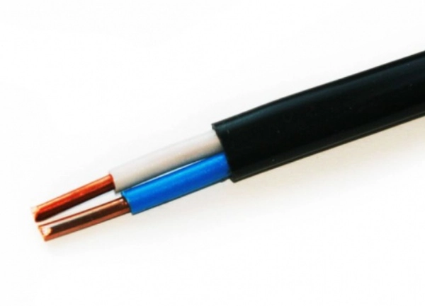 Кабель медный силовой в ПВХ изоляции ВВГнг(А)-LS 2х1,5-0,66 плоский ЭНЕРГОМИР (бухта 100)