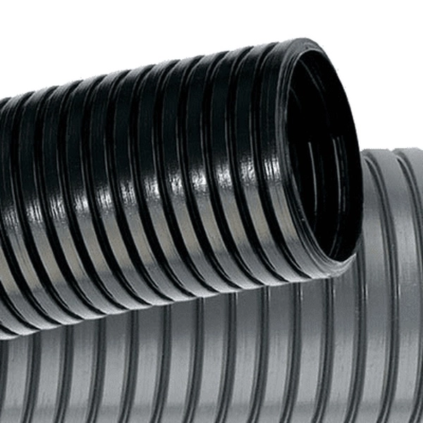 Труба гофрированная DKC PA601013F2 DN10мм, ПВ-2, Dвн 9,7 мм, Dнар 13,0 мм, полиамид 6, цвет чёрный (кратно 50)