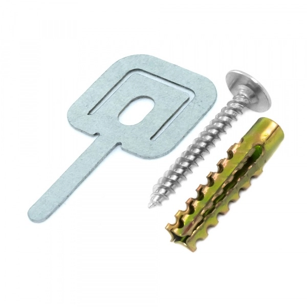 Комплекты для крепления ОКЛ с использованием самореза, дюбеля и хомута FR ПР-25 (100 шт) Промрукав (кратно 1)