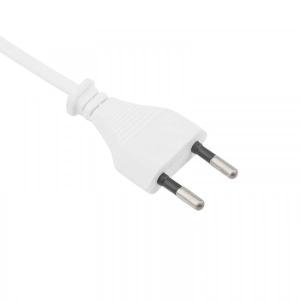 Шнур сетевой 1,8м без заземления плоская вилка ШВВП2x0,5 белый REXANT 11-1112