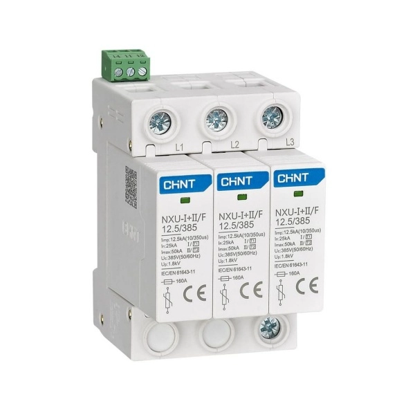 Ограничитель имп. перенапр. NXU-Ⅰ+Ⅱ/F 3P In=25kA Uc=275В Im=50kA (R)