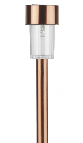 Садовый светильник на солнечной батарее, нержавеющая сталь, "медный", 32 см (48/1440)SL-SS30-CPR ЭРА