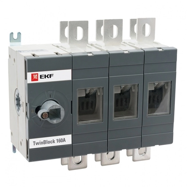 Рубильник 160A 3П реверсивный без рукоятки управления TwinBlock EKF (кратно 1)