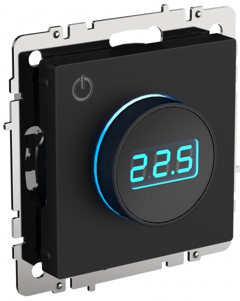 BRITE черный Термостат электронный с инд. ТС10-1-БрЧ  IEK