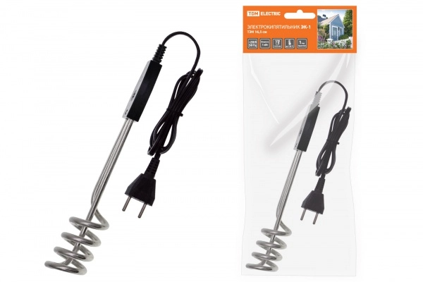 Электрокипятильник TDM  ЭК-1; 230 В, 1 кВт, ТЭН 16,5 см