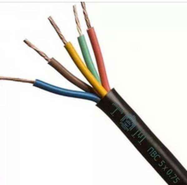 Провод бытовой ПВС 5х2,5 черный ГОСТ (бухта 100)