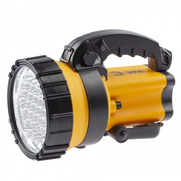 Фонарь светодиодный ЭРА PA-603 прожектор 2 режима 36LED аккумулятор 3Ah ЗУ 220V12V 245лм черный/желтый пластик IP44