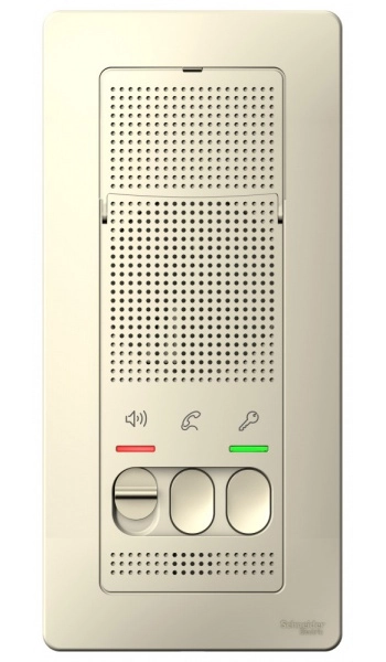 BLNDA000012 Переговорное устройство (домофон) настен. монтаж, 4,5В, цвет молочный Systeme Electric