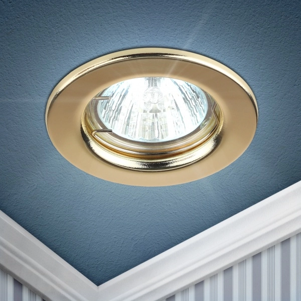 Светильник точечный ЭРА ST1 GD штампованный MR16,12V, 50W золото