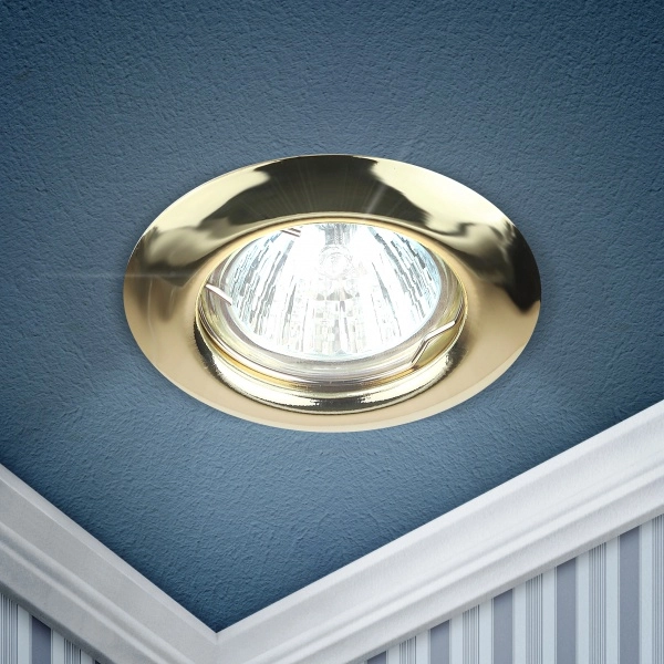 Светильник точечный ЭРА ST3 GD штампованный MR16,12V, 50W золото