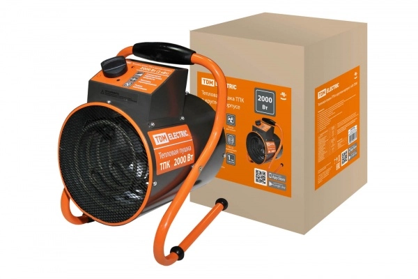 Пушка тепловая TDM ТПК в круглом корпусе 2 кВт 220В