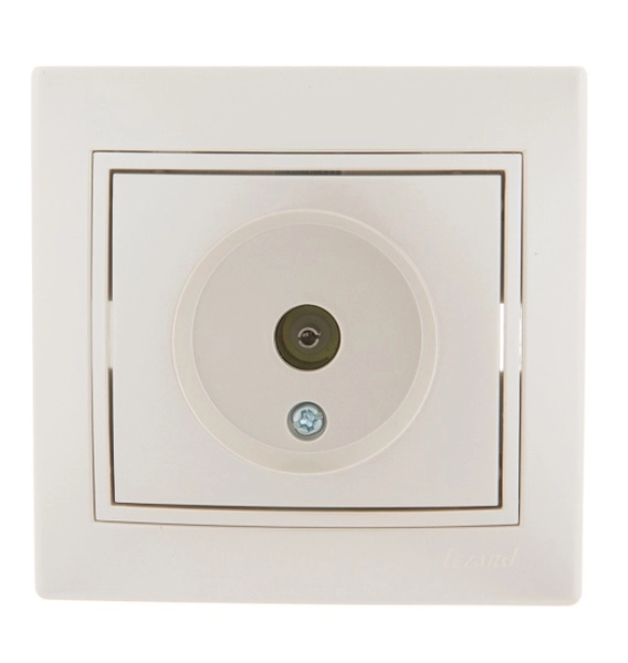 Lezard  Mira  Жемчужно-Белый Перламутр Розетка TV оконечная скрытая установка 701-3030-130