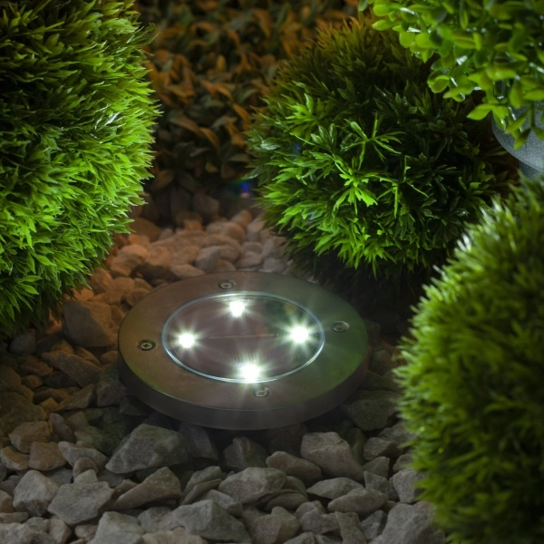 ERAST040-08  ЭРА Садовый светильник на солнечной батарее, сталь, пластик 13 см