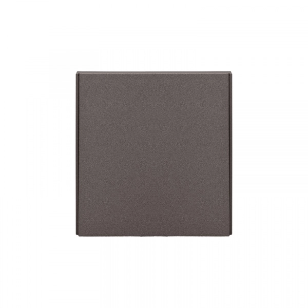 Выключатель одноклавишный STRONG проходной (переключатель) 10А скрытой установки ГРАФИТ KRANZ (кратно 1)