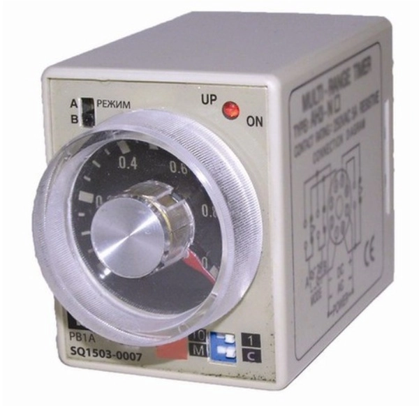 Реле времени TDM РВ1A-2 режима,1 секунда/10 минут-5А-220В-8Ц