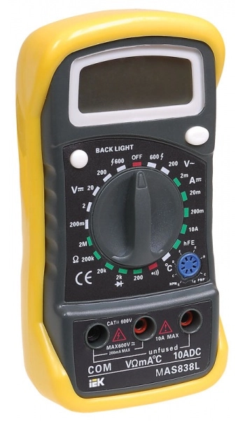 Мультиметр цифровой IEK Master MAS838L