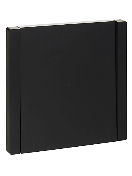 Выключатель одноклавишный проходной с индикацией 10А FORTE&PIANO ЧЕРНЫЙ FP104 IEK