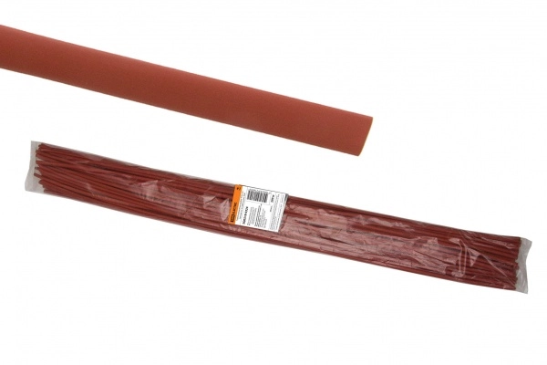 Термоусаживаемая трубка ТУТнг  2/1 красная по 1м (200 м/упак) TDM