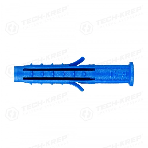 Дюбель распорный Чапай 6х40 шипы+усы (полипропилен) (100 шт) - пакет Tech-Krep