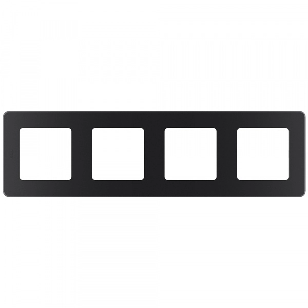 Рамка Legrand INSPIRIA 4-постовая цвет антрацит
