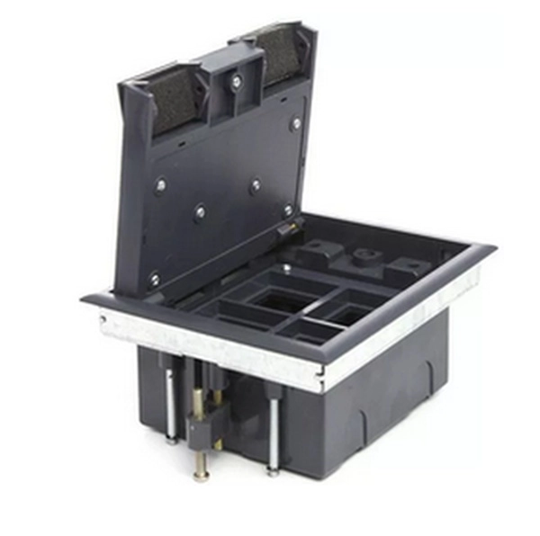 LUK/4 Люк в пол на 4 поста (45х45мм), с суппортом и коробкой  стальной Экопласт