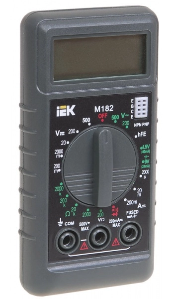 Мультиметр IEK мини цифровой М-182 Compact