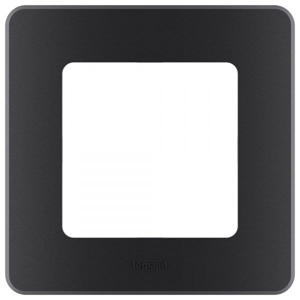 Рамка Legrand INSPIRIA 1-постовая цвет антрацит