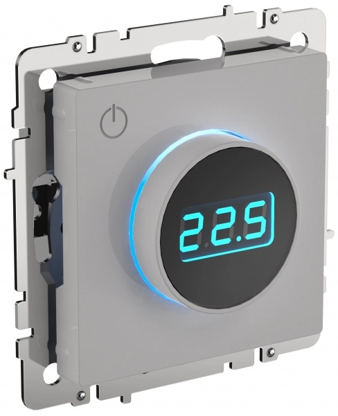 Термостат BRITE электронный с индикатором ТС10-1-БрБ белый IEK