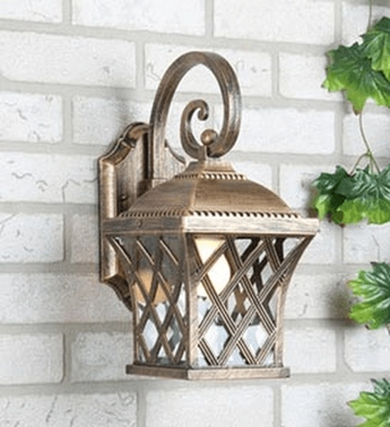 Светильник садово парковый бра Elektrostandard Cassiopeya D черное золото