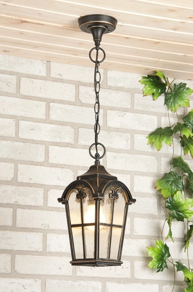 Светильник садово -парковый Elektrostandard Mira H черное золото