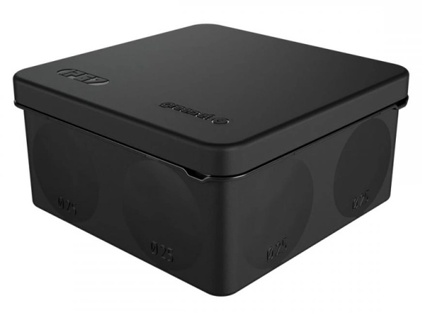 Коробка распред. ОП 100х100х50 IP67 черная 2К, HF, УФ (48 шт)