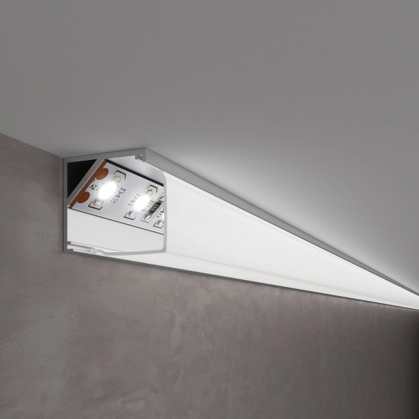 Квадратный угловой алюминиевый профиль для LED (под ленту до 16mm) LL-2-ALP009 Elektrostandard
