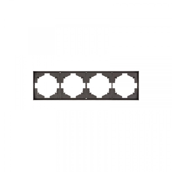 Рамка четырехместная STRONG ГРАФИТ KRANZ (кратно 1)