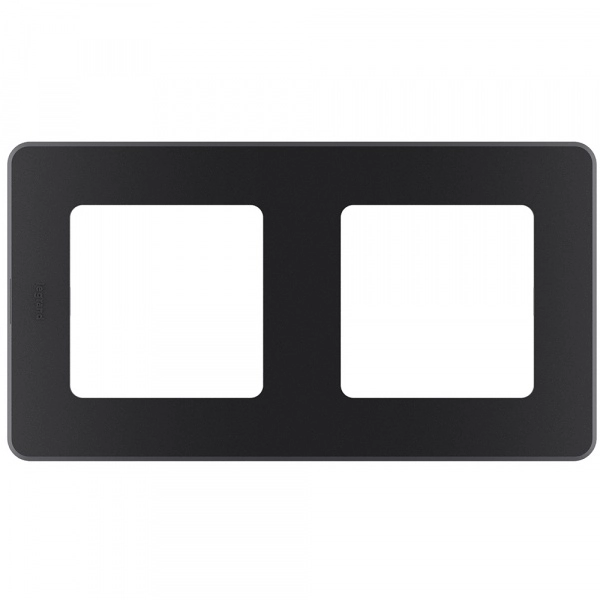 Рамка Legrand INSPIRIA 2-постовая цвет антрацит