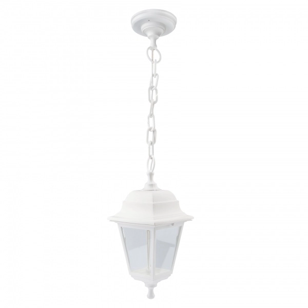 Светильник садово-парковый, "Адель" подвесной четырехгранный белый ЭРА НСУ 04-60-001