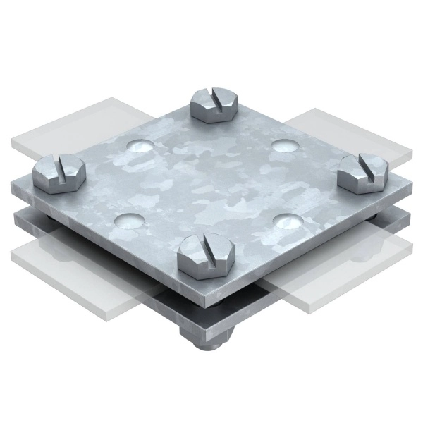 Соединитель крестовой полоса-полоса Тип: 256 A-DIN 40 FT (упак. 10 шт) OBO 5314666 OBO Bettermann