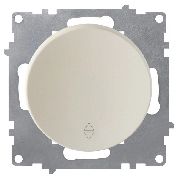 Переключатель проходной одноклавишный FLORENCE БЕЖЕВЫЙ механизм 1E31401301