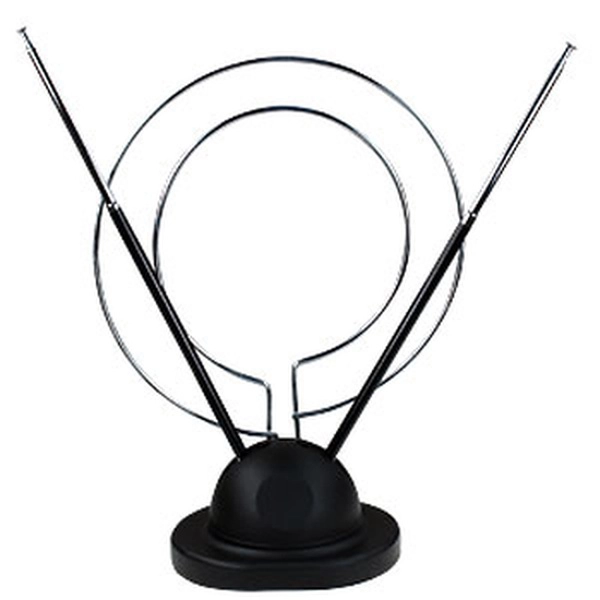 Антенна комнатная REXANT телескопическая на подставке с кольцом VHF, UHF, 47-860 MHz RX-100 34-0100 34-0100