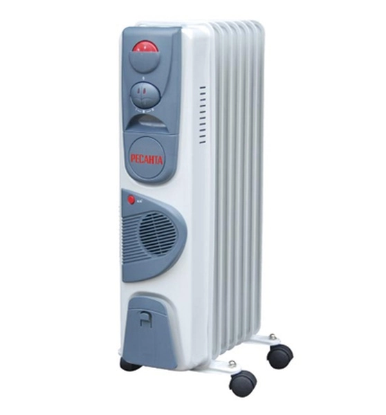 Радиатор масляный Ресанта ОМ-7НВ  1900Вт  7 секций