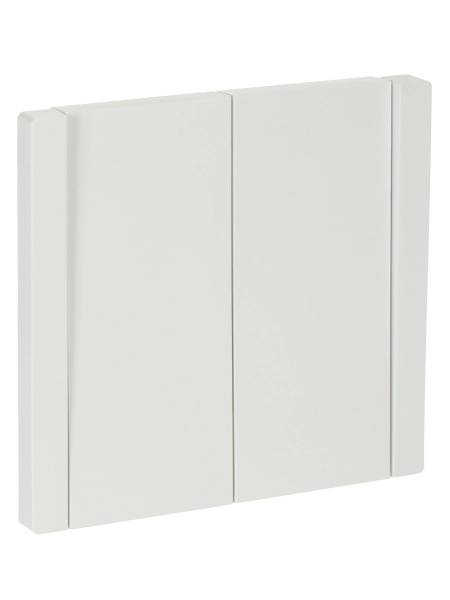 Выключатель двухклавишный 10А FORTE&PIANO БЕЛЫЙ FP205 IEK