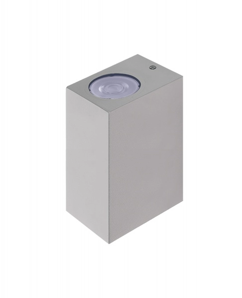 Светильник фасадный Jazzway PDL-S 72080 GU10-1 GR 230V IP65  алюминий, покрыт порошковой краской поликарбонат серый 95х72х80