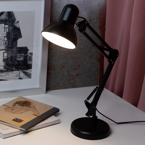 Светильник настольный ЭРА N-214-E27-40W-BK черный