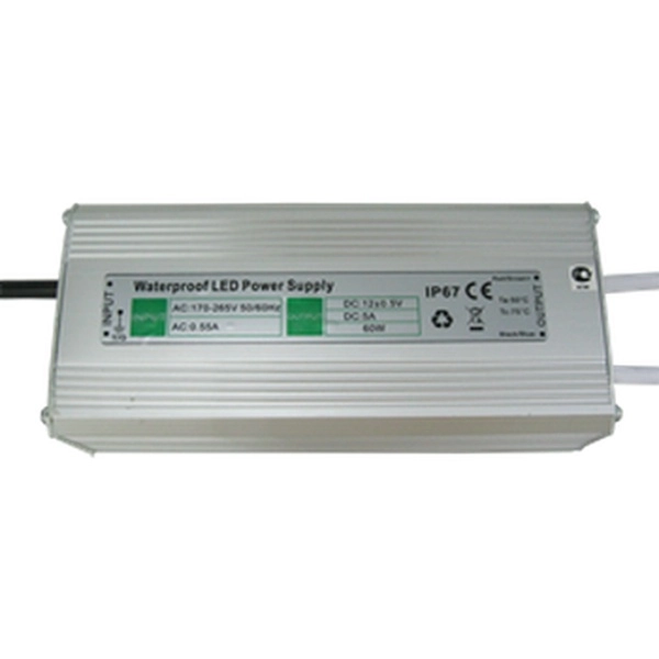 Ecola Драйвер 220-12V 60Вт IP67  169х52х36   LED strip Power Supply  /B7L060ESB/