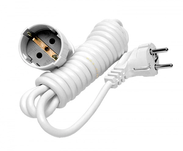 Удлинитель-шнур одно гнездо 3м IP20 без заземления ПВС 2х0,75 1380Вт белый UNIVersal 5568946