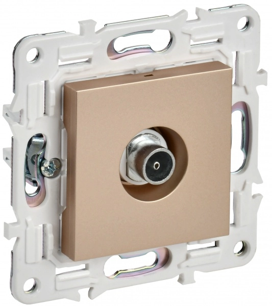 Розетка TV оконечная SKANDY SK-A12Sa ПЕСОЧНЫЙ IEK