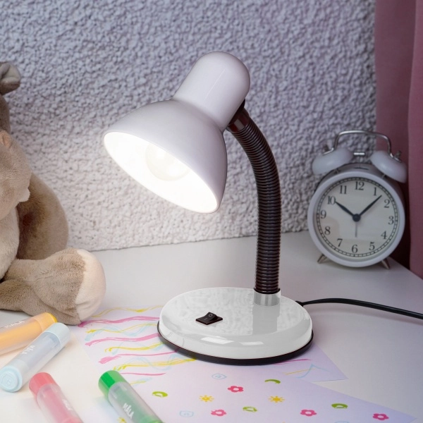 Светильник настольный ЭРА N-211-E27-40W-W белый