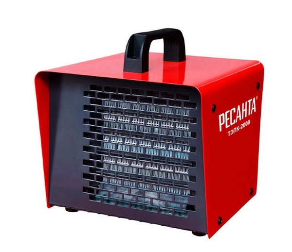 Пушка тепловая Ресанта ТЭПК-2000 квадратная,  220В (керамический нагревательный  элемент)