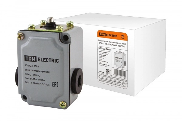Выключатель путевой ВПК 2110 БУ2 10А 660В IP67 TDM