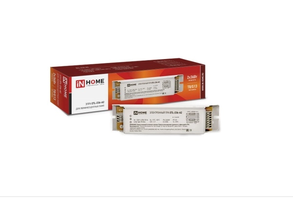 ЭПРА 2х36Вт ETL-236-А2  Т8/G13 IN HOME